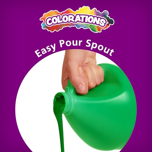 Colorations Paraben-Free Tempera Paint for Kids - 1 Gallon, Vibrant Green. Non-Toxic and Made in the USA, Classroom Must Haves, Bulk Arts and Crafts Supplies - color: Green