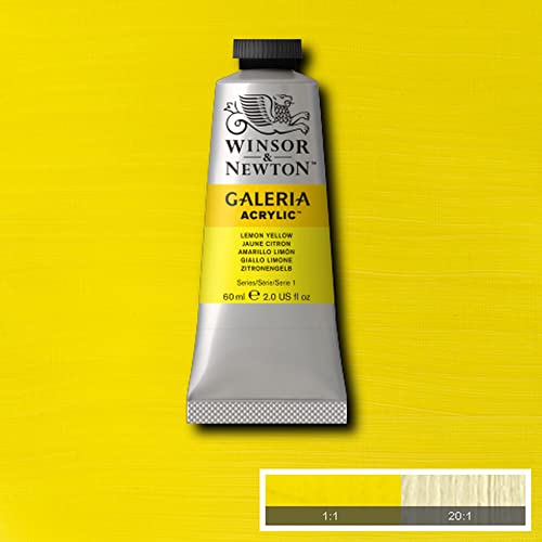 Winsor & Newton Galeria Acrylic Color, 60ml (2-oz) Tube, Lemon Yellow - color: Lemon Yellow, style: 2-oz Tube