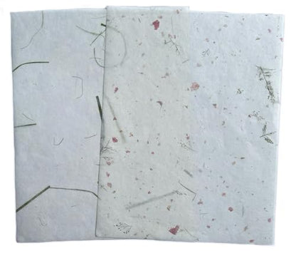 A4 Natural Banana bark, Leaves etc., Mulberry Paper Sheets Art Tissue Washi Paper Design Craft Art Origami Suppliers Card Making Writing Painting 50 Sheets (Mixed Leaves,Banana Bark, etc., A4) - color: Mixed Leaves,Banana Bark, etc., size: 8.3 X 11.7 Inch