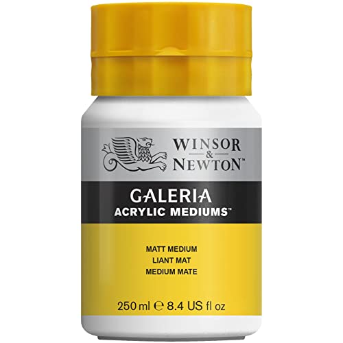 Winsor & Newton Galeria Acrylic Matte Medium, 8.4-oz (250ml) Jar - color: Matte Medium, style: 8.4-oz