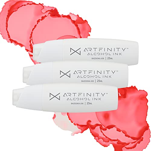 Artfinity Alcohol Inks 3 Pack - Vibrant, Professional, Dye-Based Alcohol Inks for Artfinity Alcohol Markers, Artists, Drawing, & More! - Bazooka Joe R1-3 - color: Bazooka Joe R1-3
