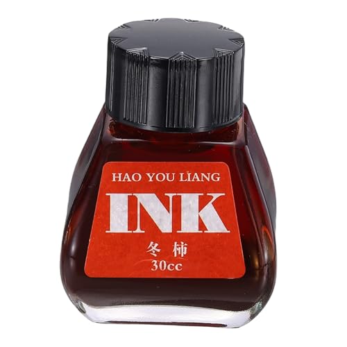 PATIKIL Fountain Pen Ink Sunset Red, 30ml Calligraphy Pen Bottled Ink Non-Carbon Colorful Smooth Flow Color Dip Drawing Set Art Supplies for Writing Painting Journaling - color: Sunset Red