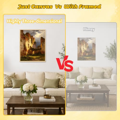 3 Pack Floater Frame Canvas with 8x10、11x14 、12x16 Canvas – Gallery Wrapped Canvas Set with Cotton-Linen Blend (400 GSM), 15 oz Acid-Free, Warp Resistant, Ready to Hang for Oil & Acrylic - size: 3pk- 8x10" to 12x16" Canvas