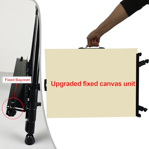 Art Easel for Painting and Display – 4pcs Adjustable Floor 66 Inch Folding Aluminum Easel Stand for Sign - Table Top Canvas Stand - Portable Drawing Paint Heavy Duty for Artist Adults Holder or Teen - style: 66B 4-Pack