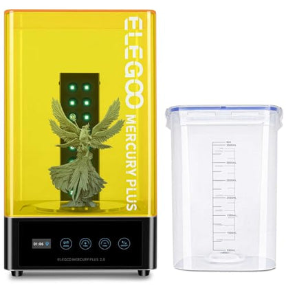 ELEGOO Mercury Plus 2.0 Wash and Cure Station V2 for Mars Photon S Photon Mono LCD SLA DLP 3D Printer Models - style: Mercury Plus V2.0-S