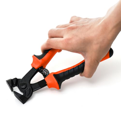 Okllen 2 Pieces Glass Tile Nippers Set, Heavy Duty Wheeled Glass Mosaic Nipper & Hd Ceramic Tile Nipper, Tile Cutter Pliers with Soft Grip Handle