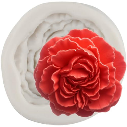 Peony Flower Polymer Clay Mold Peony Silicone Molds for DIY Crafts Epoxy Resin Casting Air Dry Polymer Clay Plaster Jewelry Making - color: Style M