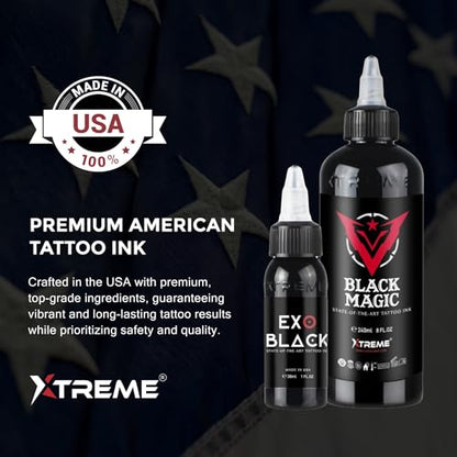 Xtreme Tattoo Ink, Versatile Medium Viscosity for Precision Tattooing, Rich Hue, Quick Healing, Acrylic-Free, Water Based and Premium Quality - Ready-to-Use Tattoo Ink (Daruma, 0.5 oz) - color: Daruma, size: 0.5 fl oz