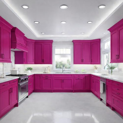 ALL-IN-ONE Paint by Heirloom Traditions, B-Sassy (Rich Raspberry), Quart - Durable cabinet and furniture paint. Built in primer and top coat, no sanding needed. Includes our 30 featured color card. - color: B-Sassy, size: 32 Fl Oz (Pack of 1)