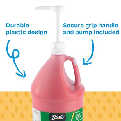 Sax PAINT TEMPERA HB VERSATEMP GALLON SET WITH PUMPS WASH SET OF 4