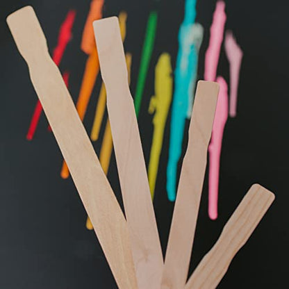 12 Inch Paint Sticks, Box of 500 Hardwood Paint Stirrers, Wood Mixing Paddles for Epoxy or Resin, Garden or Library Markers by Woodpeckers - size: 12 inch
