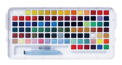 SAKURA Koi Studio Water Color Paint Set, 96 Cake Colors w/Water Brush XNCW-96N