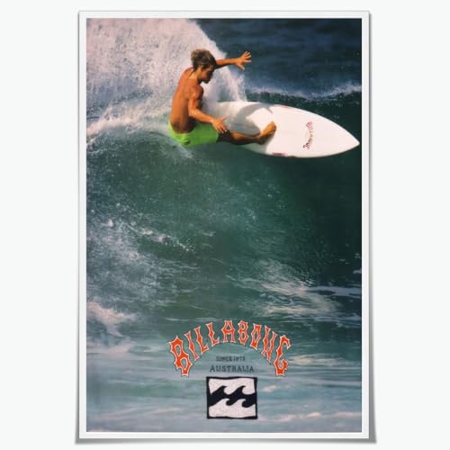 Vintage Hawaii Surf Posters Ocean Wave Surfer Canvas Print Retro Surfing Competition Wall Art Coastal Beach Picture Decor for Boy Room Bedroom Bathroom California Surf Artwork 12x18inch Unframed - color: Style-1 Unframed, size: 12"L x 18"W
