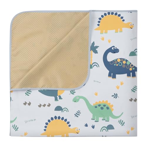 Splat Floor Mat for Under High Chair/Arts/Crafts by CLCROBD, 51" Waterproof Anti-Slip Food Splash Spill Mess Mat, Washable Portable Picnic Mat and Table Cloth - color: Dinosaur