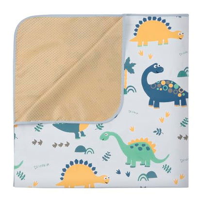 Splat Floor Mat for Under High Chair/Arts/Crafts by CLCROBD, 51" Waterproof Anti-Slip Food Splash Spill Mess Mat, Washable Portable Picnic Mat and Table Cloth - color: Dinosaur