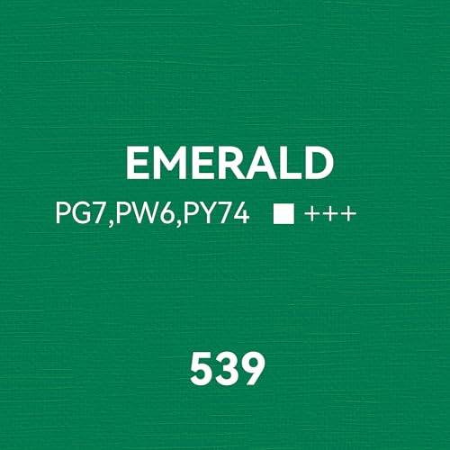 PHOENIX Emerald Oil Paint - 40ml / 1.35 Fl oz. Single Tube - Artist Quality Oil Based Paint for Professionals - color: Emerald