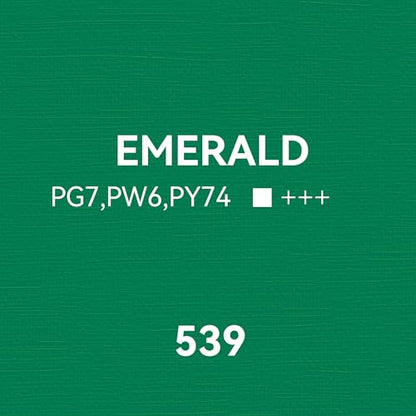 PHOENIX Emerald Oil Paint - 40ml / 1.35 Fl oz. Single Tube - Artist Quality Oil Based Paint for Professionals - color: Emerald