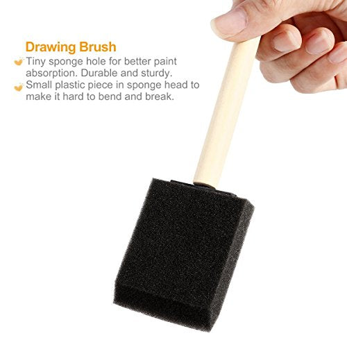 1-Inch Foam Brush Value Pack, 48-Piece - color: 48pack 1" Size