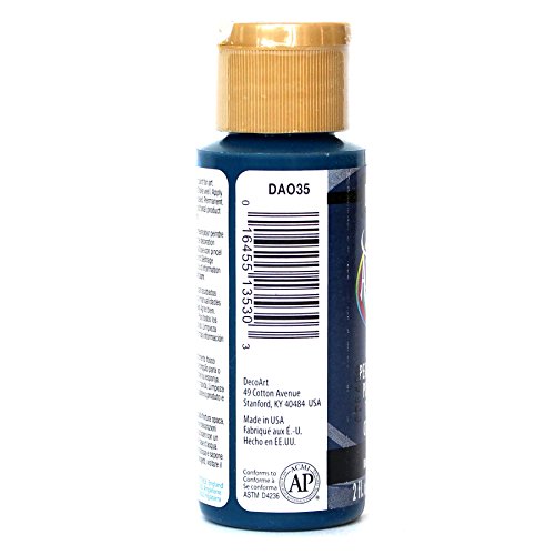 DecoArt Americana Acrylic Paint, 2-Ounce, Navy Blue - color: Navy Blue, size: 2 Fl Oz (Pack of 1)