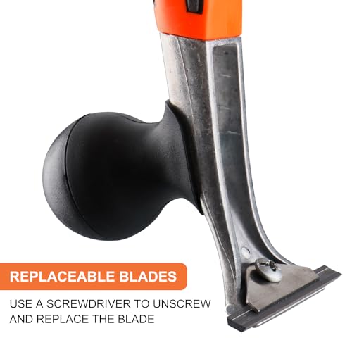 Premium Ergonomic Carbide Scraper,2-1/2",Scraper Tool for Removing Varnish, Paint, Glue, Resin, Dry Glaze, Stains, Putty, Scratch