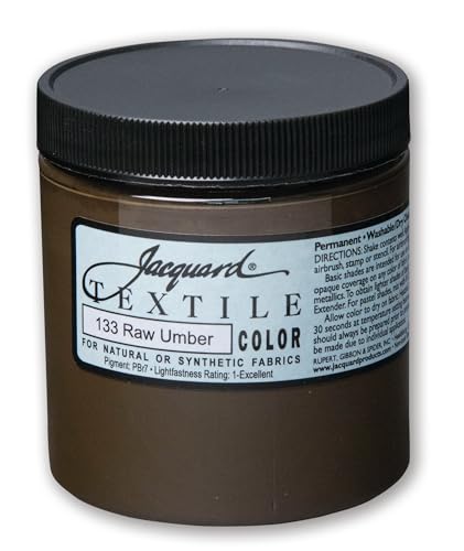 Textile Color Paint RAW Umber - color: Raw Umber, size: 8 Fl Oz (Pack of 1)
