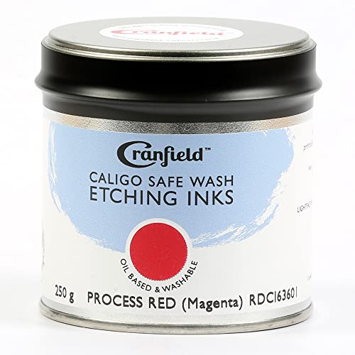 Cranfield Caligo, Safe Wash Etching Ink, 250gm Tin, Process Red, RDCI63601