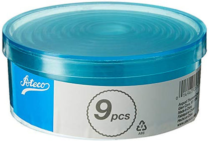 Ateco 5707 Fluted Edge Round Cutter Set in Graduated Sizes, Durable, Food-Safe Plastic, 7 Pc Set,Blue - size: Fluted Edge, style: Round - 7 Pc Set