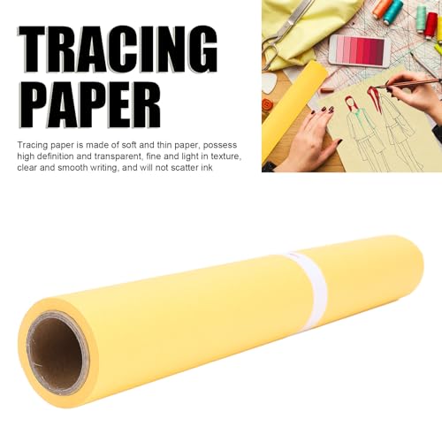 CHICIRIS Tracing Paper Roll, Transparent Sketching Paper with High Transparency 12in 31cm Width for Drawing Sewing Crafts Gift Wrapping for Designers Artists (23meter) - size: 23meter