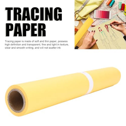 CHICIRIS Tracing Paper Roll, Transparent Sketching Paper with High Transparency 12in 31cm Width for Drawing Sewing Crafts Gift Wrapping for Designers Artists (23meter) - size: 23meter