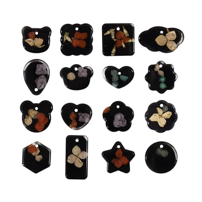 16 Cavity Pendant Molds - Heart, Animal, Candle & More - Resin & Silicone Making Molds - color: pendant-3396