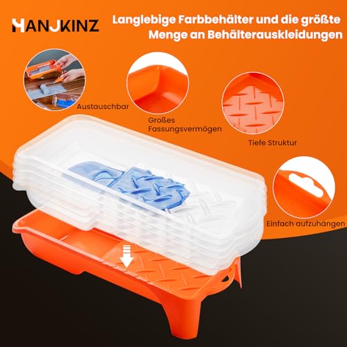 Paint Roller, 2 Inch Small Paint Roller Kit with High-Density Foam Paint Roller, Microfiber Paint Rollers, Paint Tray, Paint Tray Liner, Roller Frame, Pack of 19 - size: 2 Inch Kit, 19 Pack