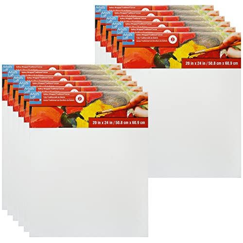 Artist's Loft Level 2 Gallery Wrapped Traditional Canvas, 12 Pack - size: 20 x 24