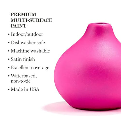 Martha Stewart, Multi-Surface Satin 12 pc Paint Set, Solar Brights - color: Solar Brights