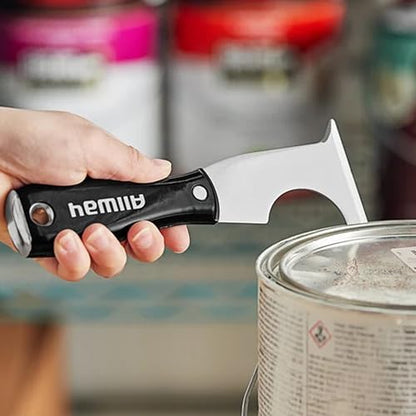 ALLWAY NXG1 Ergonomic Grip 6-in-1 Painter's Multi Tool with Hammer End | Ergonomic Grip, Built-in Hammer End, Roller Scraper, Can Opener, Scraper, Chisel, Crack Opener - style: 6-in-1 Ergonomic