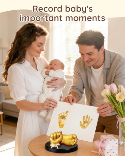 Lilian&Gema Baby Casting Kit Hands and Feet Mold - 3D Baby Hand & Foot Molds for Newborn Keepsake, Perfect Gifts for New Mom, First Birthday, Baby Shower