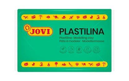 Jovi - Non-Hardening Pre-Sculpt Clay, 4 Green Bars, 0.77 lb Each | Professional Arts and Crafts Non-Toxic and Gluten Free plasticine - color: Light Green