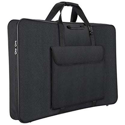 Premium Art Portfolio Case - 32" x 42" - Soft Sided - Steel Frame - Waterproof & Tear Resistant - Artwork, Photography, Sketch, LCD, Monitor, Solar Panel - Shoulder Straps & Handles - size: 32x42