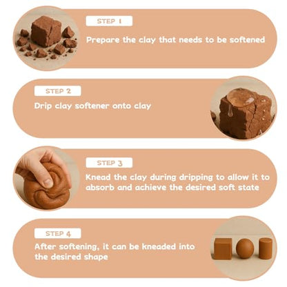 120ml Polymer Clay Softener, Restores Dry & Cracked Clay, Enhances Flexibility and Adhesion, for Professional Clay Artists and Hobbyists