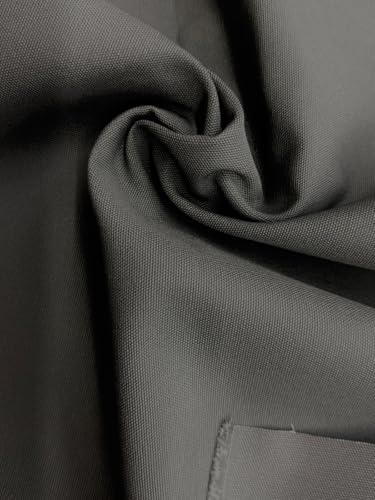 Sedona Designz Charcoal Cotton Duck Canvas 12oz - 62" Wide Fabric by The Yard - Heavy Duty, Durable for Upholstery, Crafts, and Home Décor - color: Charcoal, size: 5 Yards