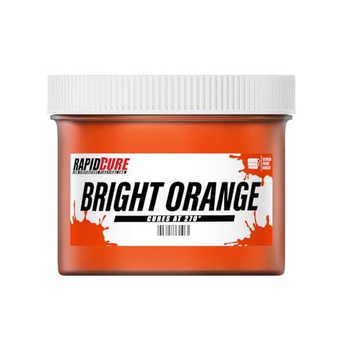 Rapid Cure® Screen Printing Ink Bright Orange - Plastisol Ink for Screen Printing, Fast Curing Fabric Paint - Screen Print Direct®, USA Made (Quart - 32oz., Bright Orange) - color: Bright Orange, size: 32 fl oz