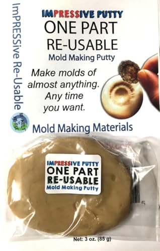 ComposiMold Impressive Reusable Mold Making Putty Thermoplastic Mold Putty for Resin, Epoxy, Polymer Clay, Wax, Soap, & DIY Crafts – Heat, Use & Reuse (1.5 oz (42 g)) - size: 1.5 oz (42 g)