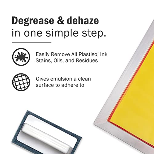 Ecotex® All Purpose Screen Printing Hyper Haze (Gallon - 128oz.) - Eco-Friendly Haze Remover and Degreaser, Plastisol and Water Based Ink Remover - Silk Screen Cleaner - size: 128 Ounce (Pack of 1)