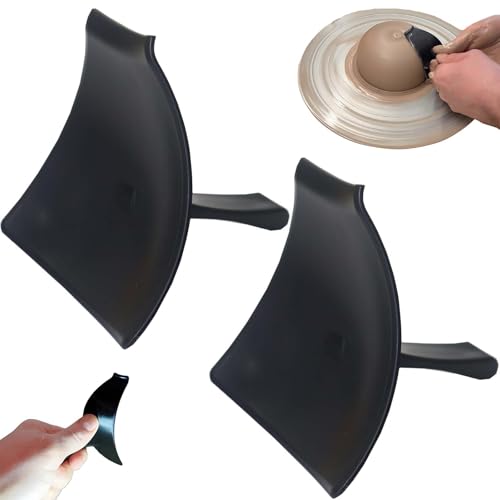 2 Pieces Clay Centering Tool for Pottery - Wheel Throwing Shaping Aid, Ergonomic Grip, Portable Pottery Ribs Tool for Beginners Potters