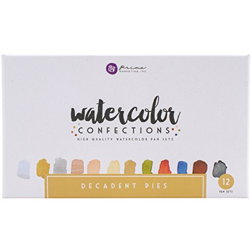 Prima Marketing 584276 Watercolor Confections: Decadent Pies