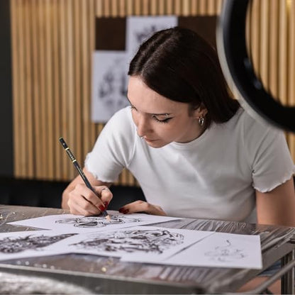 PATIKIL 6Pcs Drawing Pencils for Sketching, 10B Refill Sketch Pencils for Drawing, Graphite Art Pencil Set Professional Resistant Lead for Painting Shading Artist Office Supplies - size: 10B
