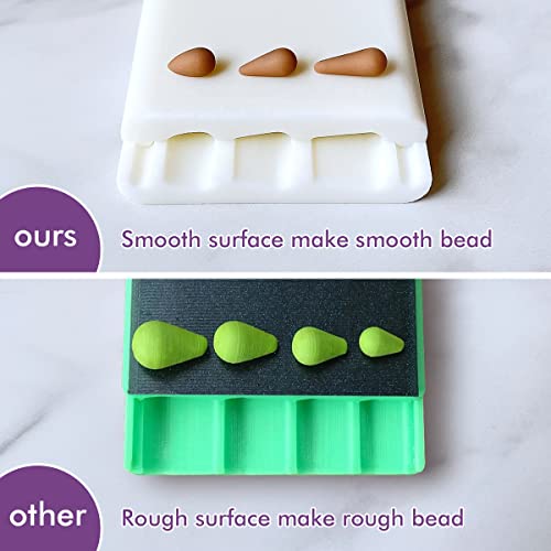 KEOKER Polymer Clay Bead Roller, Polymer Clay Earrings Tools, Round Bead Maker, Clay Jewelry Making Tool, Helps You Make Perfectly Round Beads in Three Sizes (Teardrop Shape Bead) - color: 8mm/10mm/12mm Teardrop Shape Bead