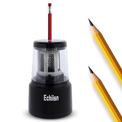 Electric Pencil Sharpener, Office Personal Super Sharp, Powerful Stall-Free Motor, 10yr Warranty, (Black)