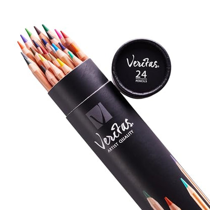Christian Art Gifts Coloring Pencils Veritas 24/set Round