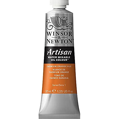 Winsor & Newton Artisan Water Mixable Oil Colour, 1.25-oz (37ml), Cadmium Orange Hue - color: Cadmium Orange Hue, style: 1.25-oz