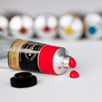 Charvin Extra Fine Professional Acrylic Paint - Brown Madder, 150ml Tube, Triple-Milled, Lightfast Pigments, Open Stock Artist Acrylic Paints in Nature-Inspired Hues - color: Brown Madder, size: 5.07 Fl Oz (Pack of 1)